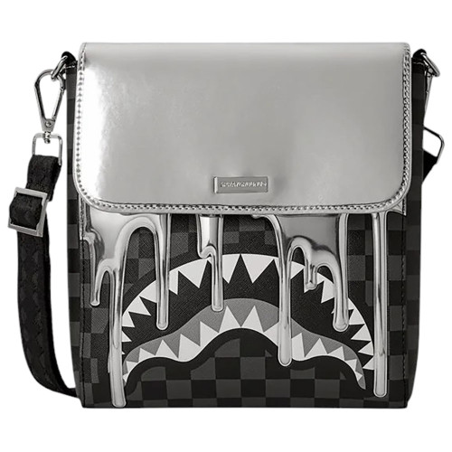 Sprayground Τσαντάκι ώμου Metallic Drip Sharks in Paris Messenger Sling